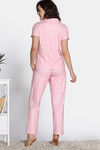 Zivame Sweetheart Diaries Knit Poly Pyjama Set - Rose Shadow — thumbnail 4